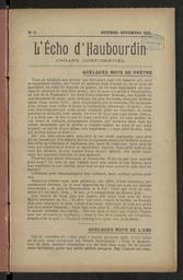 L'Écho d'Haubourdin : organe confidentiel