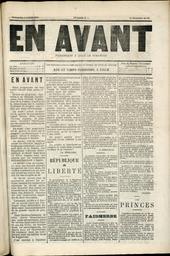 En avant : paraissant à Lille le dimanche