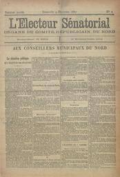 L'Électeur sénatorial : organe du Comité républicain du Nord