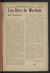 Les Gars de Warhem / Gérant J. Dubois