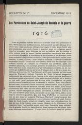 Les Paroissiens de Saint-Joseph de Roubaix et la guerre / Gérant Ch. Delaeter