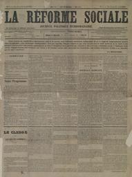 La Réforme sociale : Journal politique hebdomadaire
