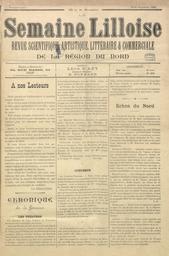 La Semaine lilloise : Revue scientifique, artistique, littéraire et commerciale de la région du Nord