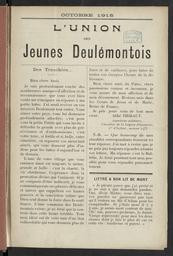 L'Union des jeunes Deulémontois / Gérant J. Dubois