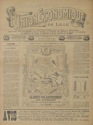 L'Union économique de Lille : Association des meilleurs commerçants lillois pour la vente par abonnement, supprimant tout intermédiaire entre le vendeur et l'acheteur