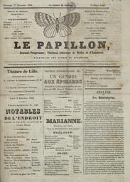 Le Nouvelliste de Lille et de Wazemmes : journal-programme théâtral, littéraire, de modes et d'annonces, paraissant les jeudis et dimanches